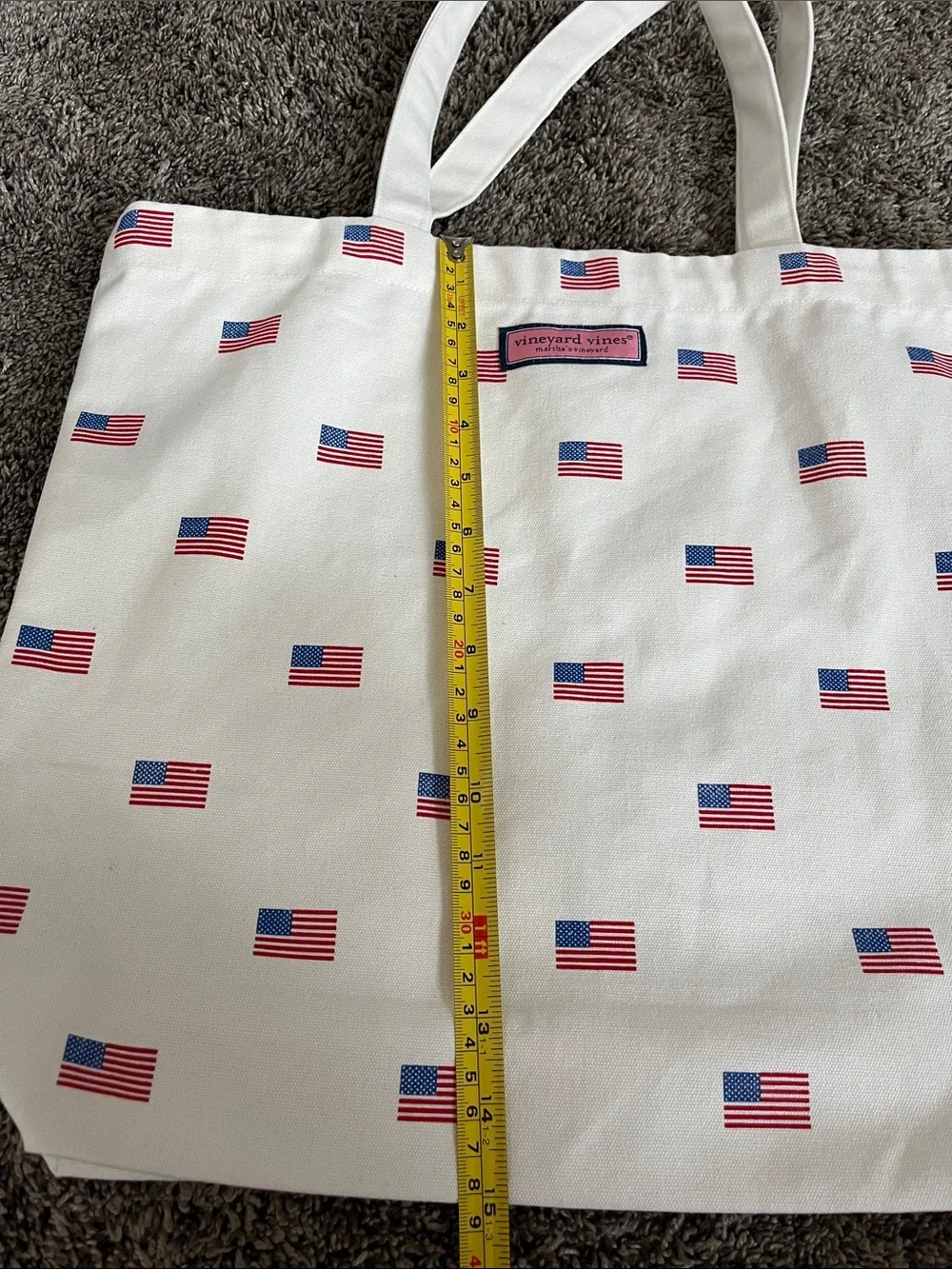 Vineyard Vines flag tote. Like new.